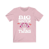 Big Sister Of Twins Unicorns Shirt, Big Sister Of Twins Gift, Twins Sister Gift, Big Sister Of Twins Announcement T-Shirt Image 4