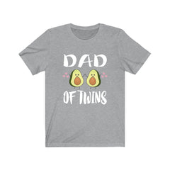 Dad Of Twins Avocado T-Shirt - avocado dad of twins print design