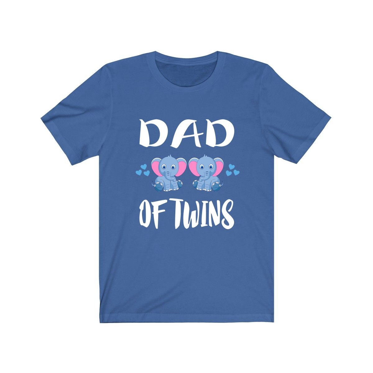 Dad Of Twins Elephants Shirt, Dad Of Twins Gift, Dad Of Twins Announcement Shirt, Father Of Twins Gift T-Shirt Image 2