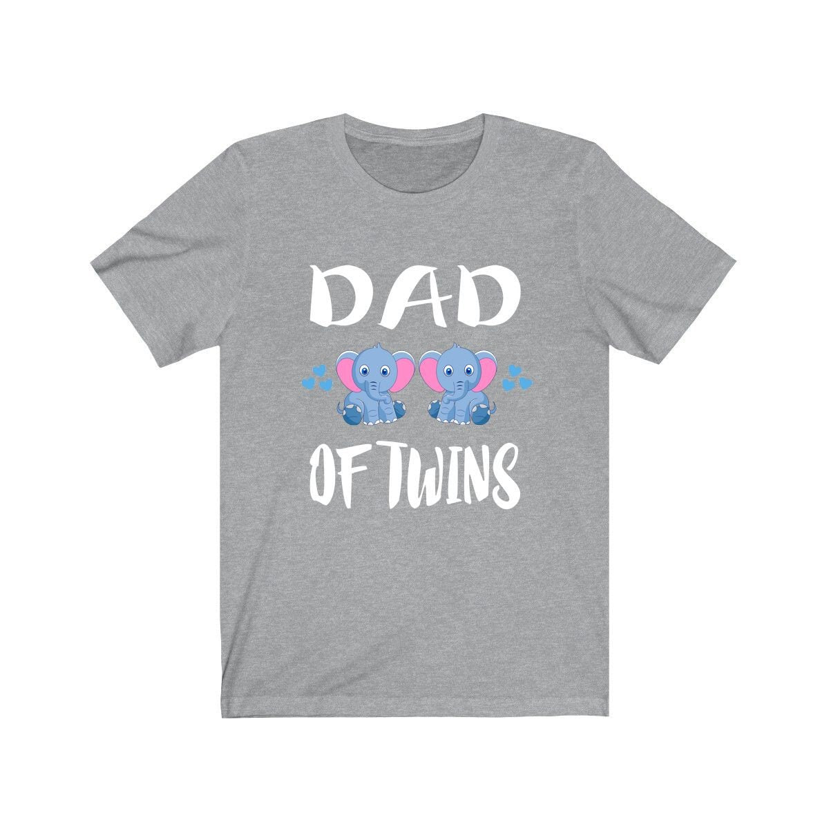 Dad Of Twins Elephants Shirt, Dad Of Twins Gift, Dad Of Twins Announcement Shirt, Father Of Twins Gift T-Shirt Image 3