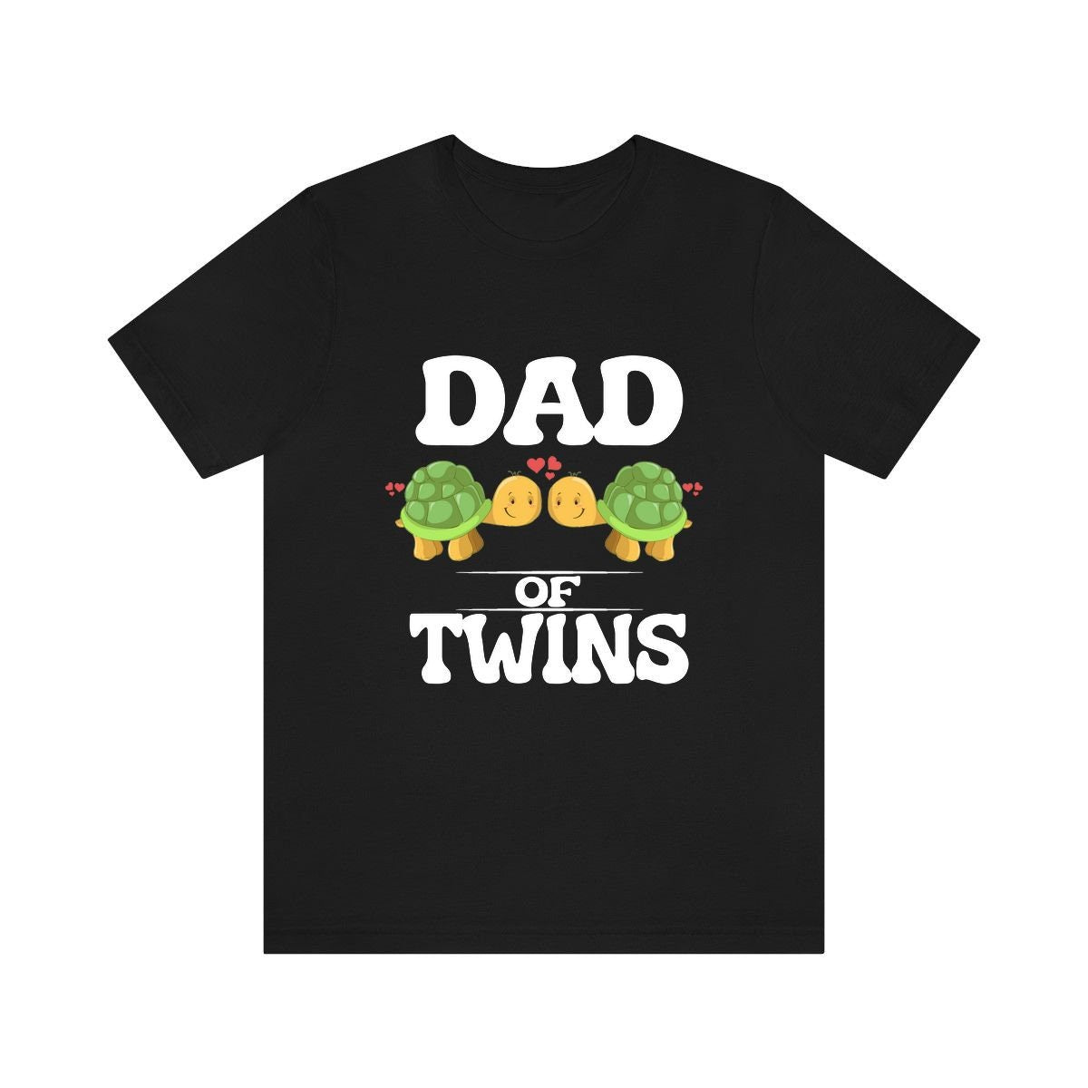 Dad Of Twins Turtles Shirt, Dad Of Twins Gift, Dad Of Twins Announcement Shirt, Father Of Twins Gift T-Shirt Image 1