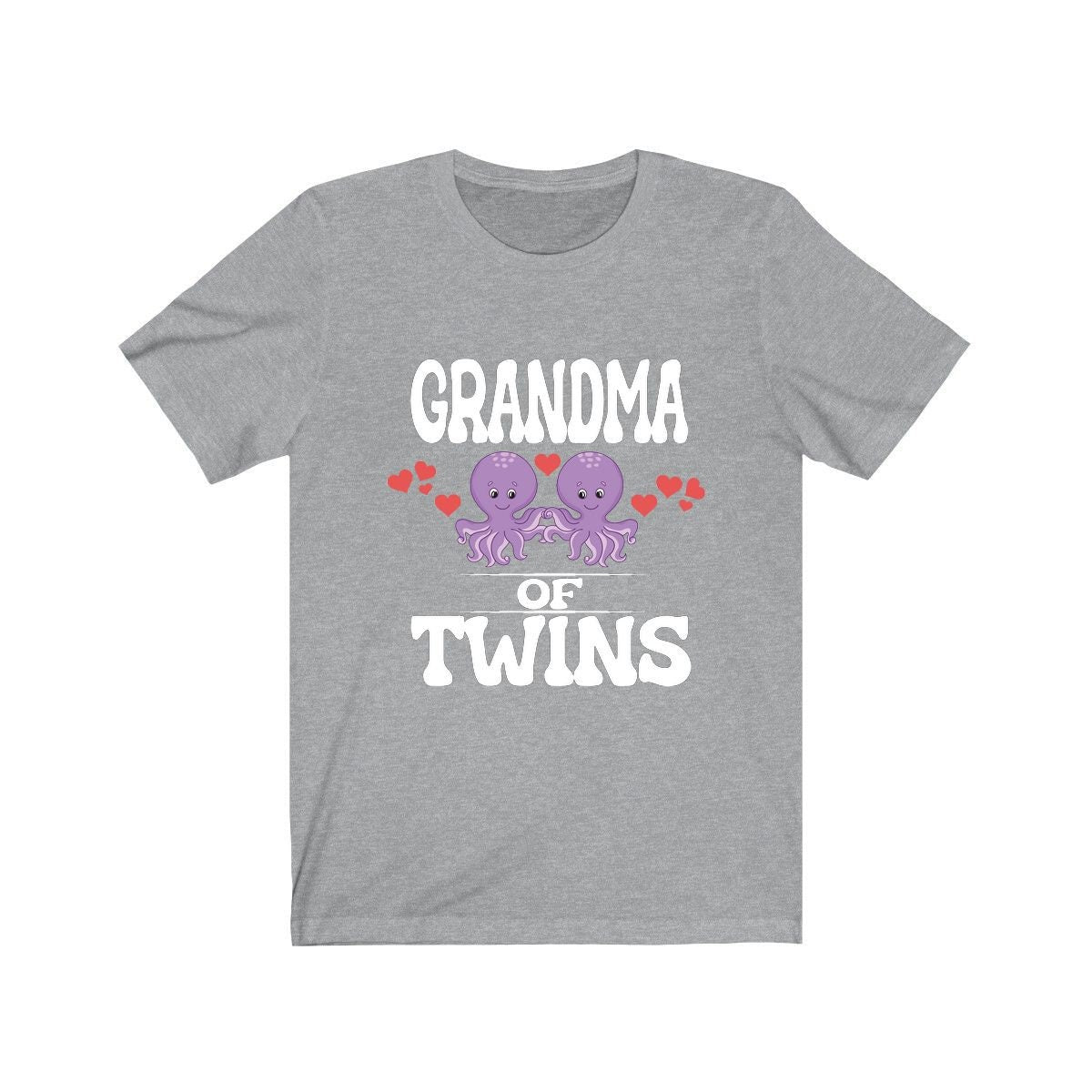 Grandma Of Twins Octopus Shirt, Grandma Of Twins Gift, Grandma Of Twins Announcement Grandmother Gift T-Shirt Image 3