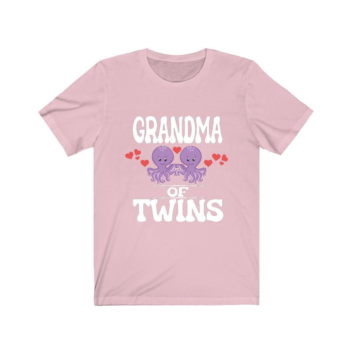 Grandma Of Twins Octopus Shirt, Grandma Of Twins Gift, Grandma Of Twins Announcement Grandmother Gift T-Shirt Image 4