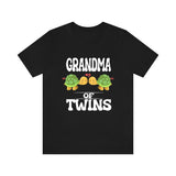 Grandma Of Twins Shirt, Grandma Of Twins Turtles Gift, Grandma Of Twins Announcement Grandmother Gift T-Shirt Image 1