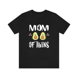 Mom Of Twins Shirt, Mom Of Twins Avocado Gift, Mom Of Twins Announcement, Mom Of Twins Pregnancy Mother Gift T-Shirt Image 1