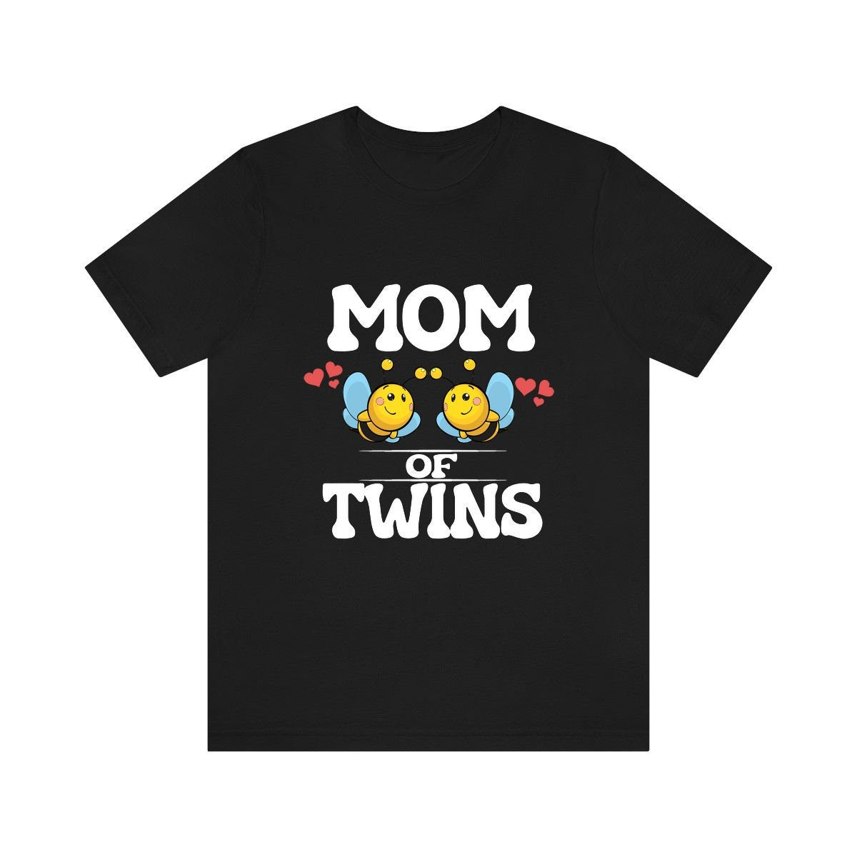 Mom Of Twins Shirt, Mom Of Twins Bees Gift, Mom Of Twins Announcement, Mom Of Twins Pregnancy Mother Gift T-Shirt Image 1