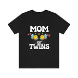 Mom Of Twins Shirt, Mom Of Twins Bees Gift, Mom Of Twins Announcement, Mom Of Twins Pregnancy Mother Gift T-Shirt Image 1