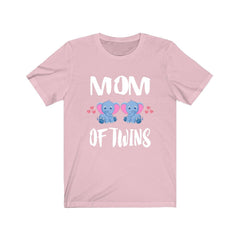 Elephant Mom Of Twins T-Shirt - elephant twins print design
