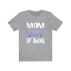 Elephant Mom Of Twins T-Shirt - elephant twins print design