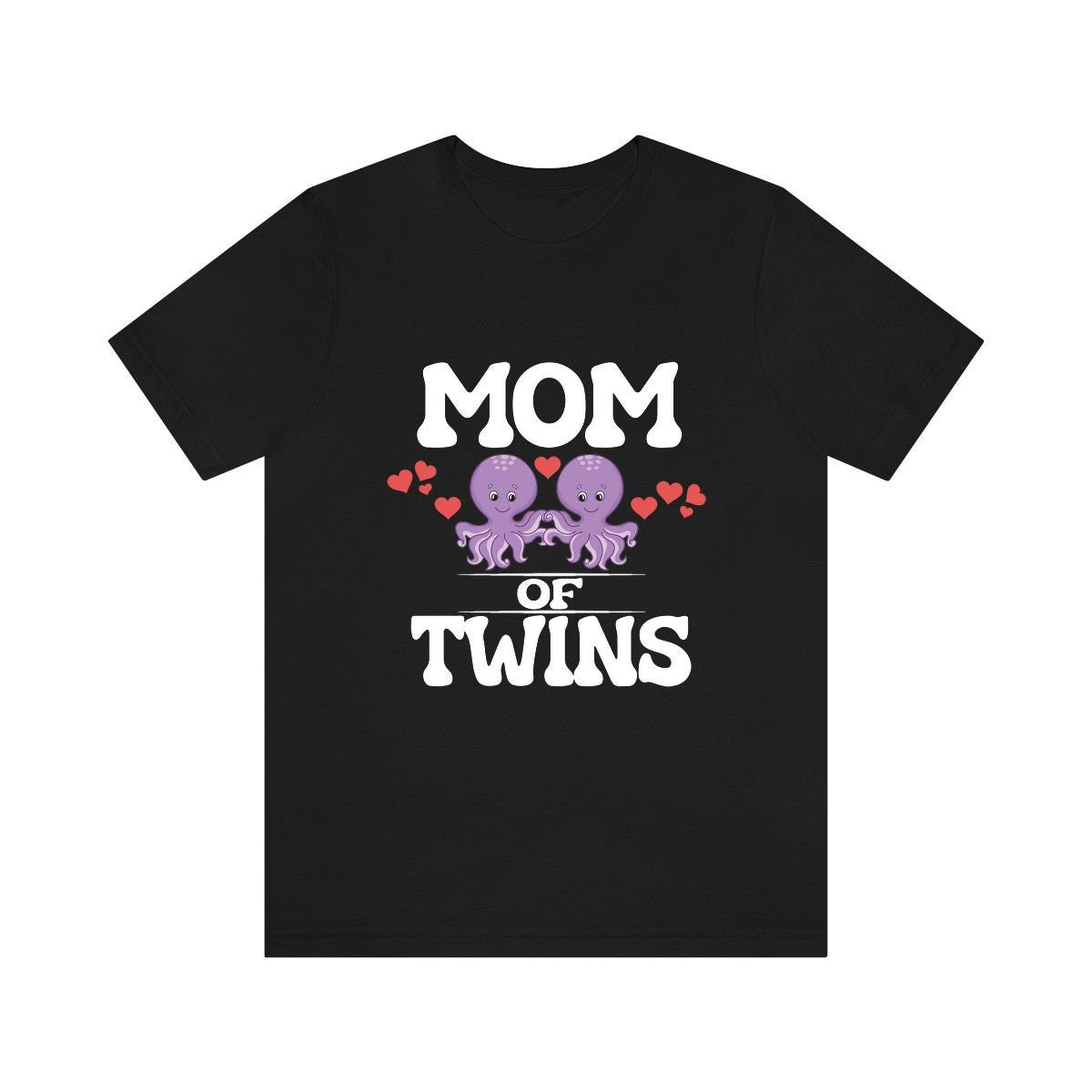 Mom Of Twins Shirt, Mom Of Twins Octopus Gift, Mom Of Twins Announcement, Mom Of Twins Pregnancy Mother Gift T-Shirt Image 1