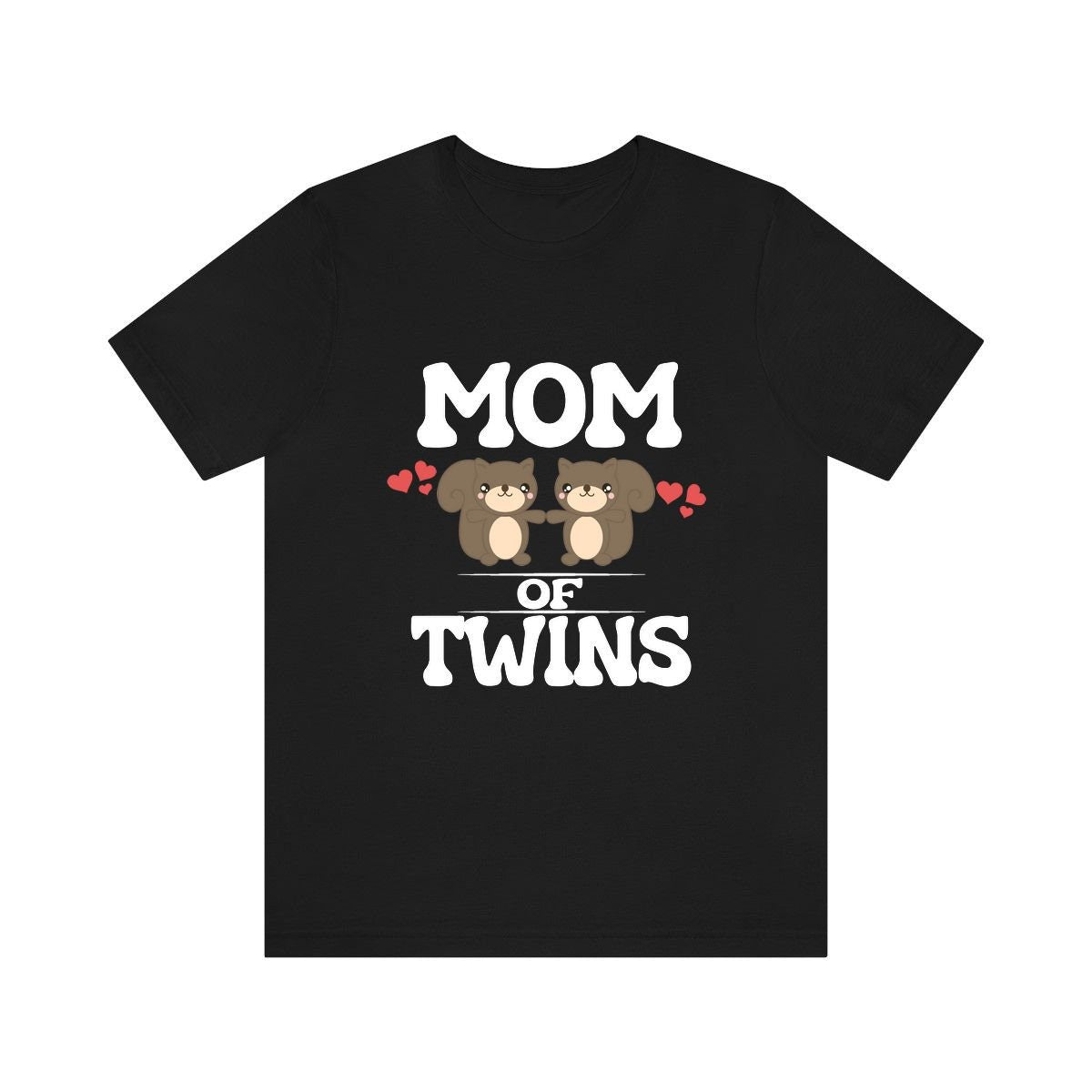 Mom Of Twins Shirt, Mom Of Twins Squirrels Gift, Mom Of Twins Announcement, Mom Of Twins Pregnancy Mother Gift T-Shirt Image 2