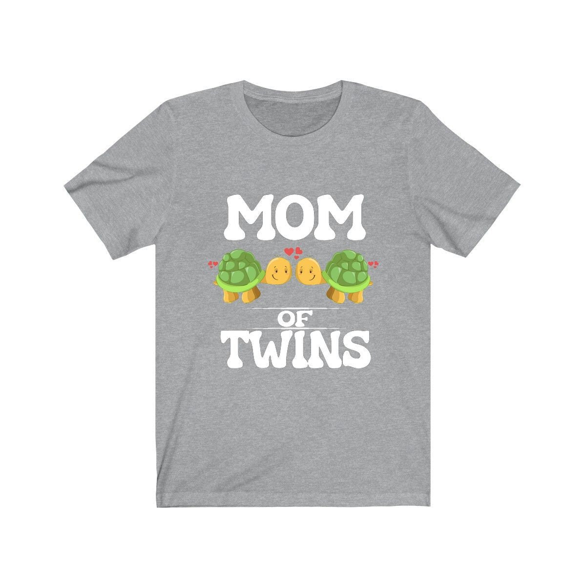 Mom Of Twins Shirt, Mom Of Twins Turtles Gift, Mom Of Twins Announcement, Mom Of Twins Pregnancy Mother Gift T-Shirt Image 3