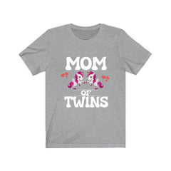 Mom of twins unicorns magical pregnancy announcement tee