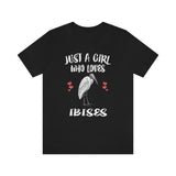 Just A Girl Who Loves Ibises Shirt, Birds Birding Shirt, Ibis Bird Gift, Animals Toddler Infant Kids Gift T-Shirt Image 2