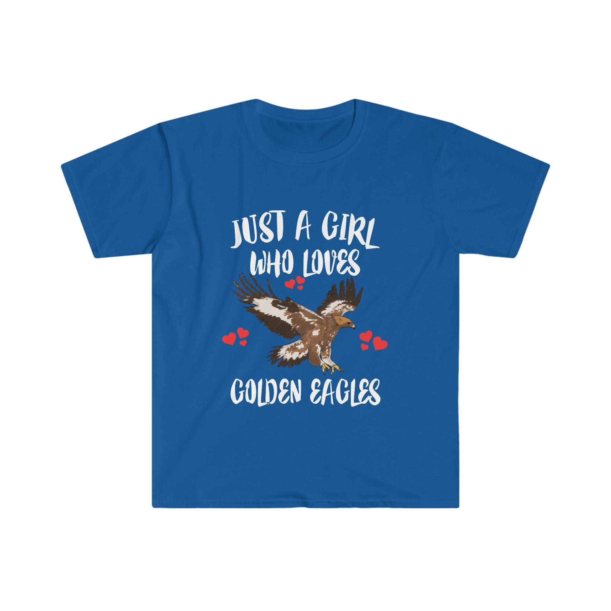 Just A Girl Who Loves Golden Eagles Birds Shirt, Eagle Lover Shirt, Golden Eagle Shirt, Birding Lover Gift, Animal Adult Kids T-Shirt Image 3