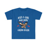Just A Girl Who Loves Golden Eagles Birds Shirt, Eagle Lover Shirt, Golden Eagle Shirt, Birding Lover Gift, Animal Adult Kids T-Shirt Image 3
