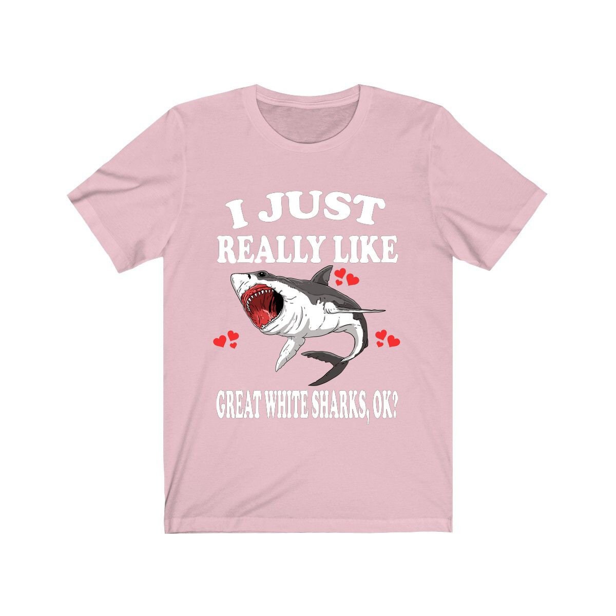 I Just Really Like Great White Shark Shirt, Great White Shark Lover Shirt, Shark Shirt, Shark Funny Gift, Animal Shirt Image 2
