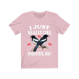 I Just Really Like Magpies Shirt, Magpie Lover Shirt, Birding Shirt, Magpie Bird Lover Gift, Animal Adult Kids T-Shirt Image 4