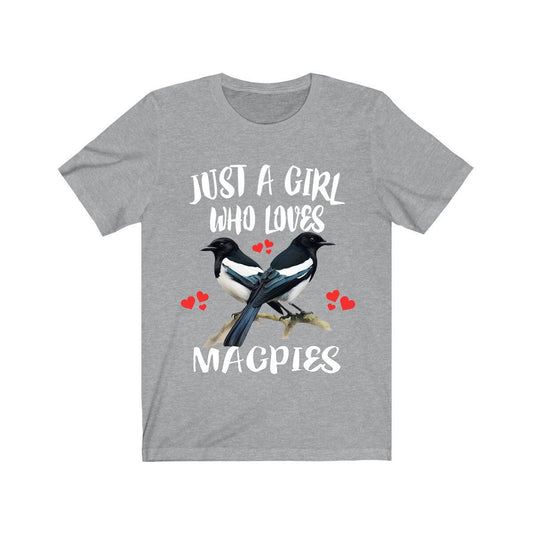 Just A Girl Who Loves Magpies Shirt - magpie print design