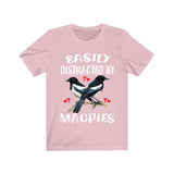 Easily Distracted By Magpies Shirt, Magpie Lover Shirt, Birding Shirt, Magpie Lover Gift, Animal Adult Kids T-Shirt Image 3