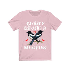 Easily Distracted By Magpies Shirt - magpie print design
