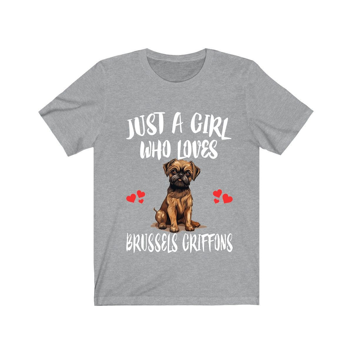 Just A Girl Who Loves Brussels Griffons Shirt, Dog Lover Shirt, Brussels Griffon Dog, Animal Toddler Infant Kids Gift T-Shirt Image 3