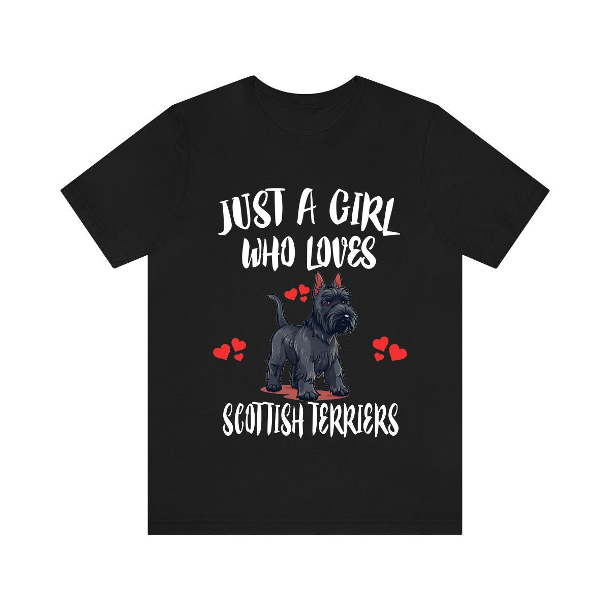 Just A Girl Who Loves Scottish Terriers Shirt, Dog Lover Shirt, Scottish Terrier Dog, Animal Toddler Infant Kids Gift T-Shirt Image 2