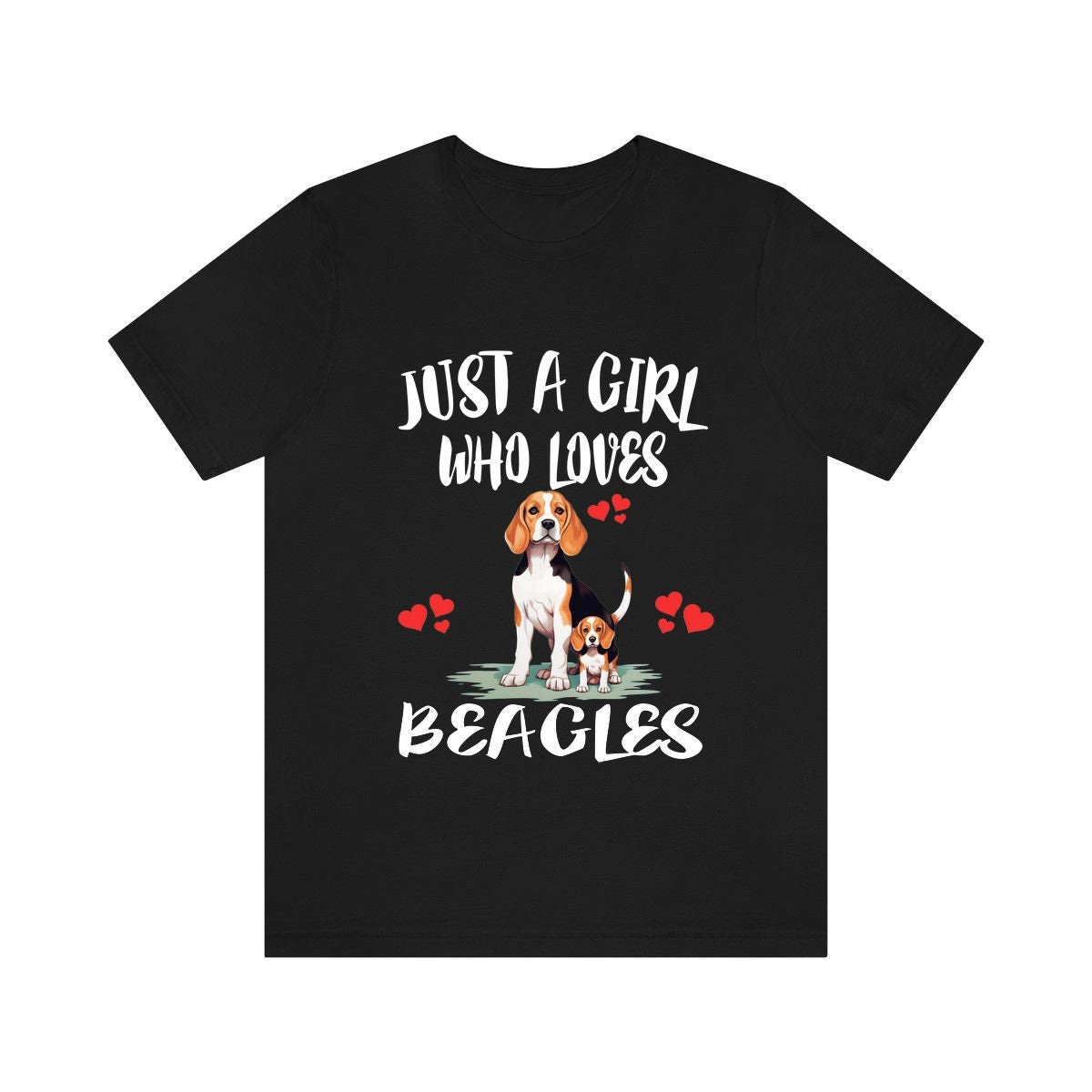 Just A Girl Who Loves Beagles Shirt, Dog Lover Shirt, Beagle Dog, Animal Toddler Infant Kids Gift T-Shirt Image 1