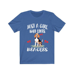 Just A Girl Who Loves Beagles Shirt - beagle print design