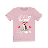 Just A Girl Who Loves Beagles Shirt, Dog Lover Shirt, Beagle Dog, Animal Toddler Infant Kids Gift T-Shirt Image 2