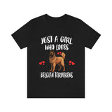 Just A Girl Who Loves Belgian Tervurens Shirt, Dog Lover Shirt, Belgian Tervuren Dog, Animal Toddler Infant Kids Gift T-Shirt Image 1