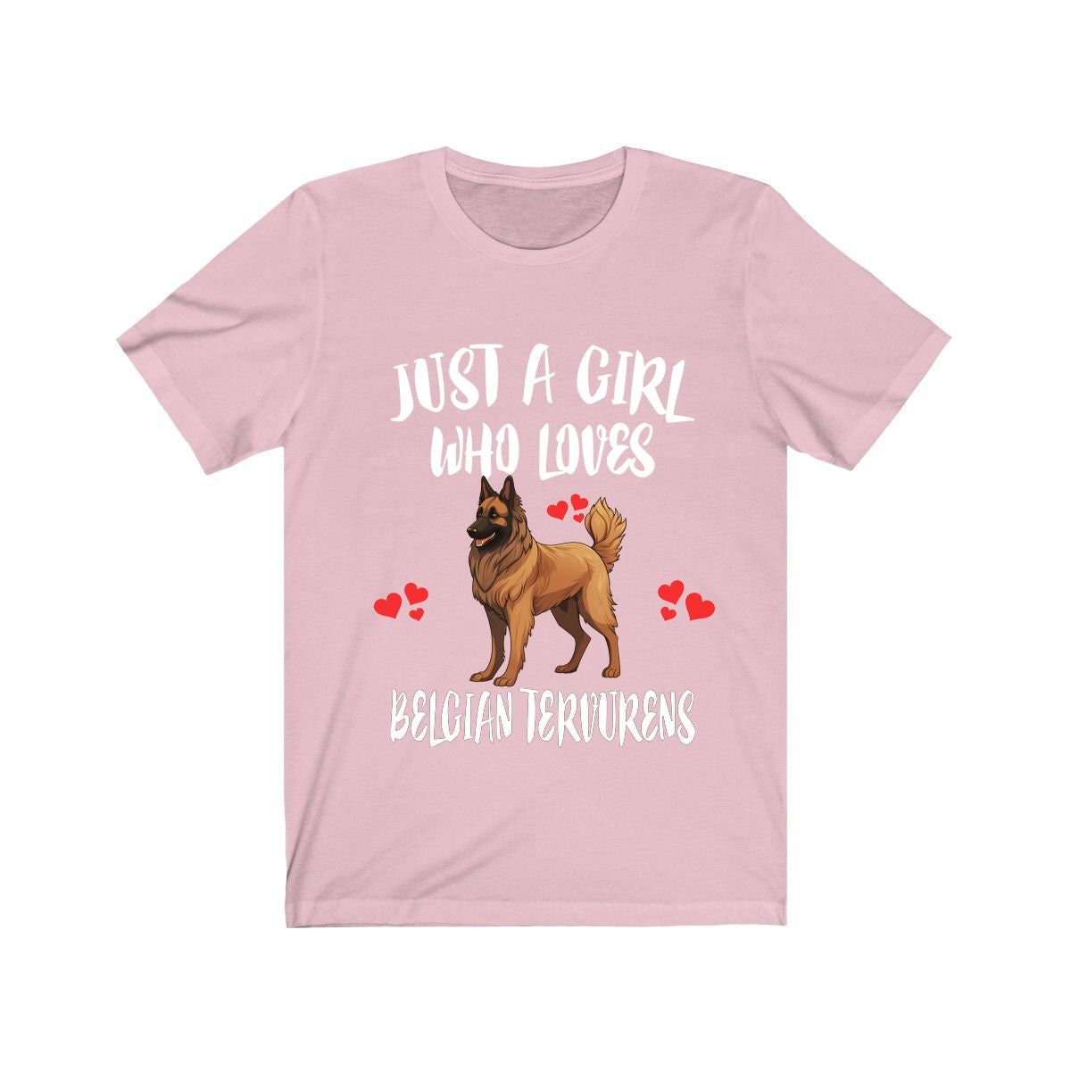 Just A Girl Who Loves Belgian Tervurens Shirt, Dog Lover Shirt, Belgian Tervuren Dog, Animal Toddler Infant Kids Gift T-Shirt Image 2
