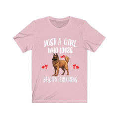 Just A Girl Who Loves Belgian Tervurens Shirt - Belgian Tervuren print design