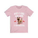 Just A Girl Who Loves Cairn Terriers Shirt, Dog Lover Shirt, Cairn Terrier Dog, Animal Toddler Infant Kids Gift T-Shirt Image 3