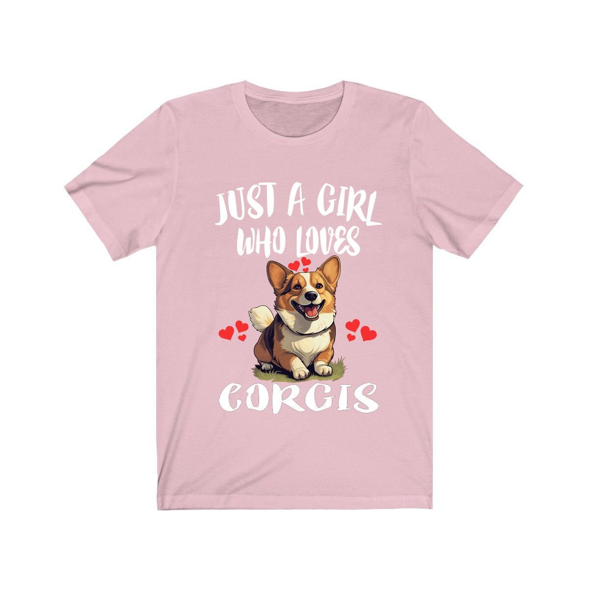 Just A Girl Who Loves Corgis Shirt, Dog Lover Shirt, Corgi Dog, Animal Toddler Infant Kids Gift T-Shirt Image 3