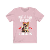 Just A Girl Who Loves Corgis Shirt, Dog Lover Shirt, Corgi Dog, Animal Toddler Infant Kids Gift T-Shirt Image 3