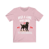 Just A Girl Who Loves Flat Coated Retrievers Shirt, Dog Lover Shirt, Flat Coated Retriever Dog, Animal Toddler Infant Kids Gift T-Shirt Image 2