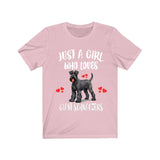 Just A Girl Who Loves Giant Schnauzers Dogs Shirt, Dog Lover Shirt, Giant Schnauzer Dog, Animal Toddler Infant Kids Gift T-Shirt Image 4