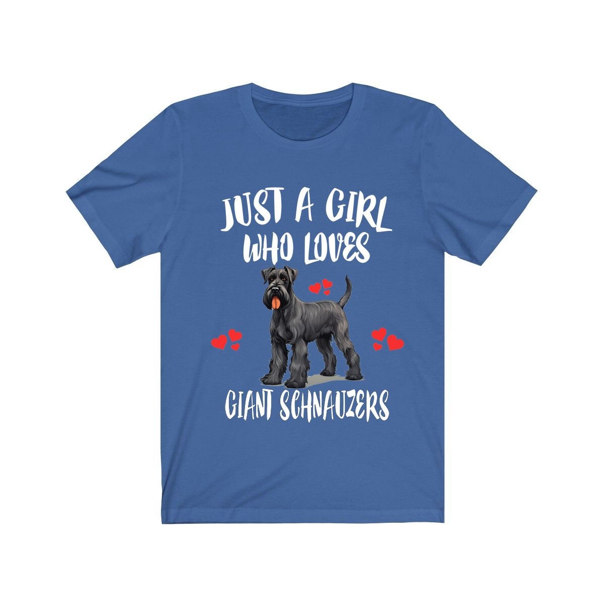 Just A Girl Who Loves Giant Schnauzers Dogs Shirt, Dog Lover Shirt, Giant Schnauzer Dog, Animal Toddler Infant Kids Gift T-Shirt Image 3