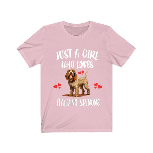 Just A Girl Who Loves Spinone Italiano Dogs Shirt - Spinone Italiano print design