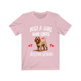 Just A Girl Who Loves Spinone Italiano Dogs Shirt, Dog Lover Shirt, Spinone Italiano Dog, Animal Toddler Infant Kids Gift T-Shirt Image 2
