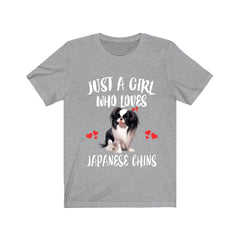Just A Girl Who Loves Japanese Chins Shirt - Japanese Chin print design
