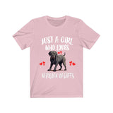 Just A Girl Who Loves Napolitan Mastiffs Dogs Shirt, Dog Lover Shirt, Mastiff Dog, Animal Toddler Infant Kids Gift T-Shirt Image 4