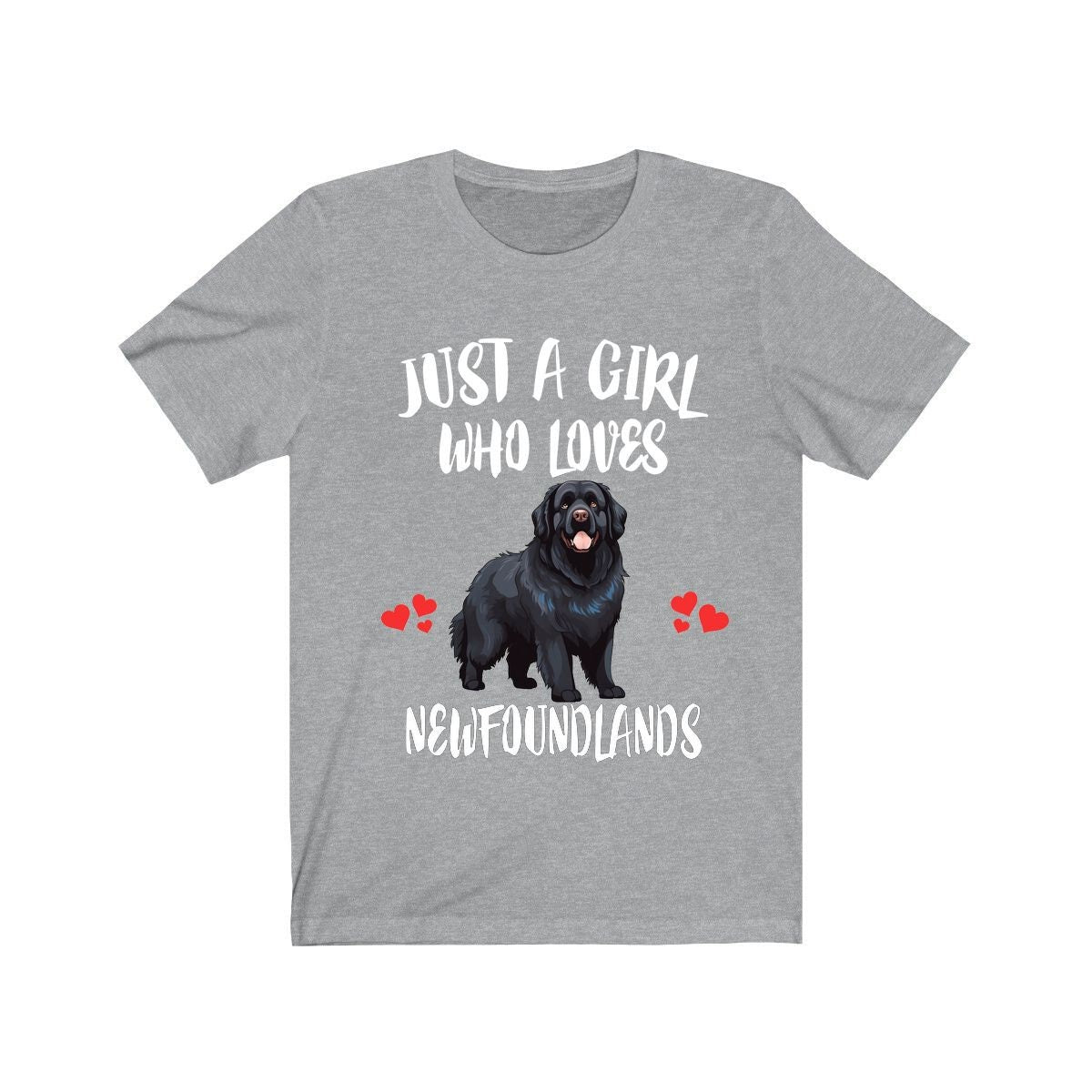 Just A Girl Who Loves Newfoundlands Dogs Shirt, Dog Lover Shirt, Newfoundland Dog, Animal Toddler Infant Kids Gift T-Shirt Image 1
