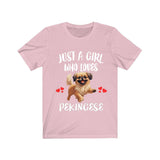 Just A Girl Who Loves Pekingese Dogs Shirt, Dog Lover Shirt, Pekingese Dog, Animal Toddler Infant Kids Gift T-Shirt Image 4