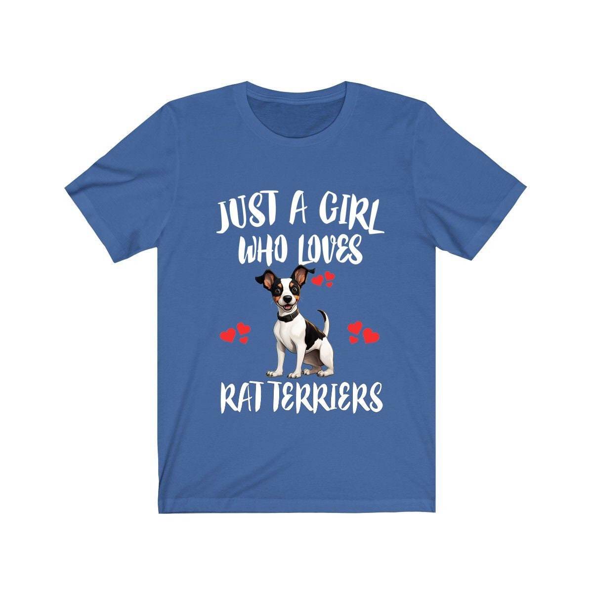 Just A Girl Who Loves Rat Terriers Dogs Shirt, Dog Lover Shirt, Rat Terrier Dog, Animal Toddler Infant Kids Gift T-Shirt Image 4