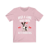 Just A Girl Who Loves Rat Terriers Dogs Shirt, Dog Lover Shirt, Rat Terrier Dog, Animal Toddler Infant Kids Gift T-Shirt Image 2
