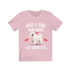 Just A Girl Who Loves Samoyeds Dogs Shirt - Samoyed print design