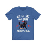 Just A Girl Who Loves Schipperkes Dogs Shirt, Dog Lover Shirt, Schipperke Dog, Animal Toddler Infant Kids Gift T-Shirt Image 3