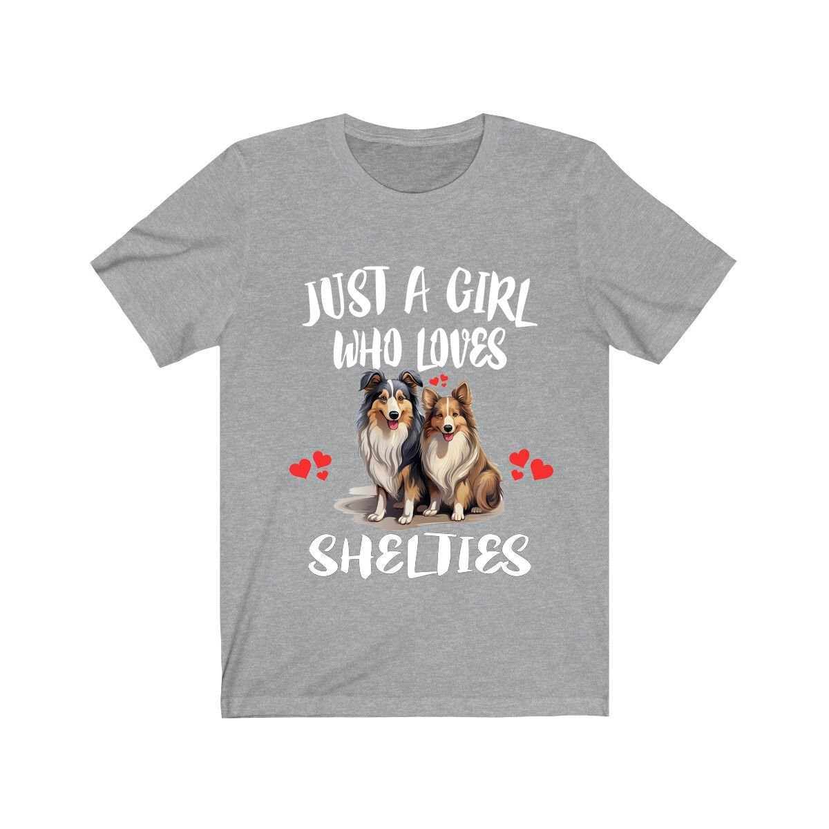 Just A Girl Who Loves Shelties Dogs Shirt, Dog Lover Shirt, Sheltie Dog, Animal Toddler Infant Kids Gift T-Shirt Image 3
